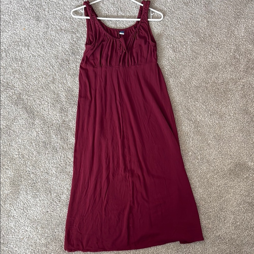 Old Navy Maroon Sleeveless Dress